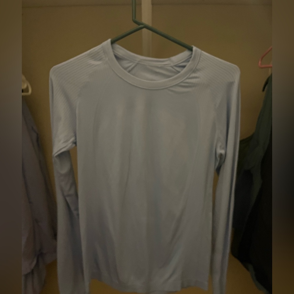 Light Blue Long Sleeve Top